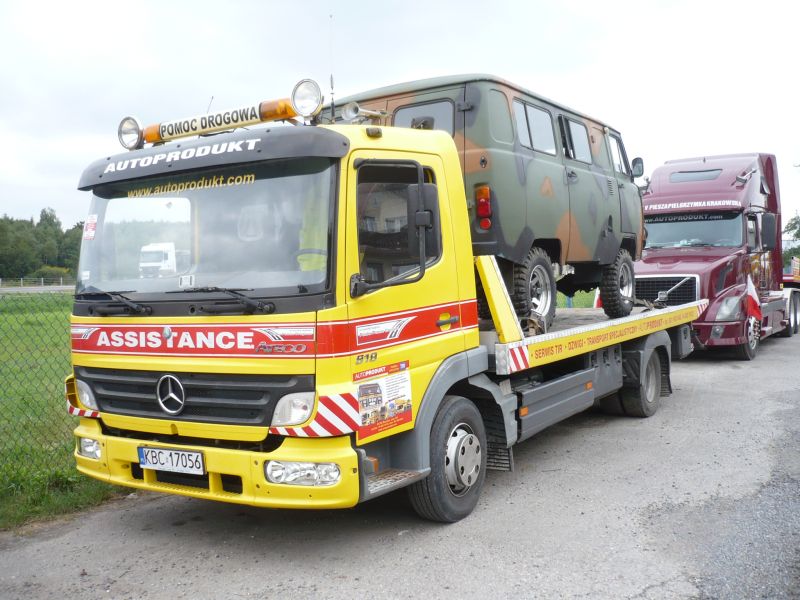 Autoprodukt Mercedes Atego platforma pomoc drogowa